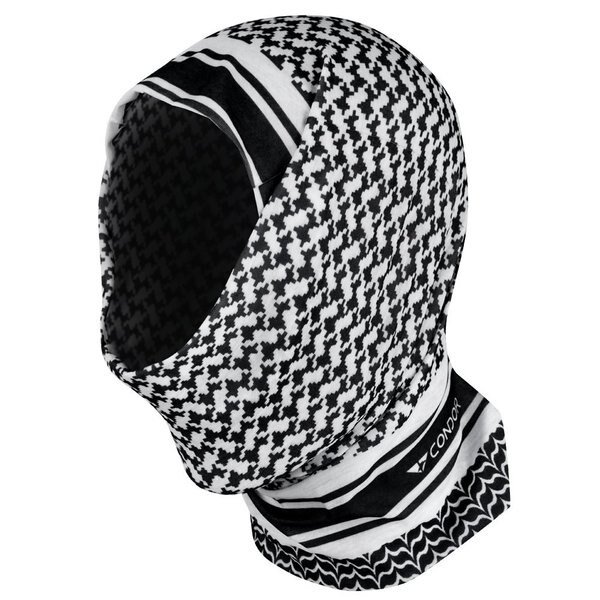 MULTI WRAP, SHEMAGH PATTERN BLACK, S, Condor Outdoor Products, Mfr#: 212-S002